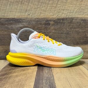 Hoka One One Mach 6 Frost Starlight Glo Athletic Running Sneaker Size 9.5B Women